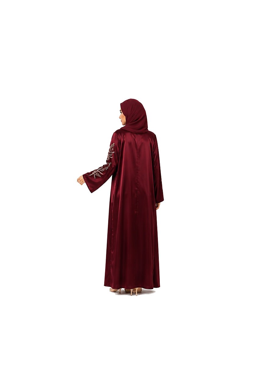 Premium Silk Embroidered Occasion Abaya