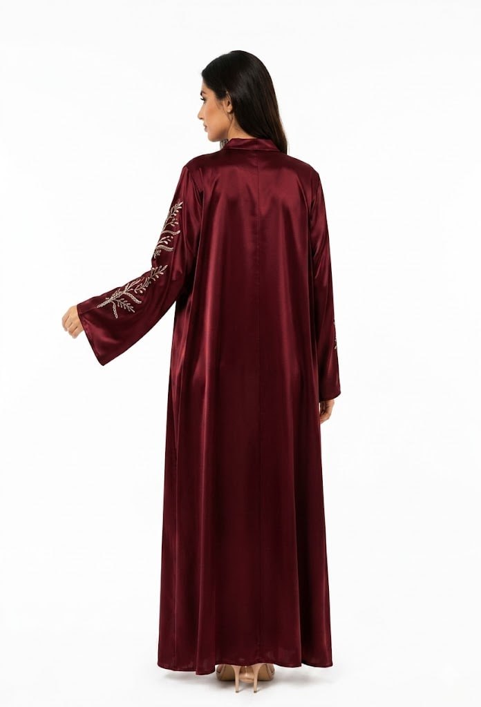 Premium Silk Embroidered Occasion Abaya