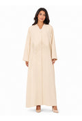 Premium Handcrafted Embroidered Abaya – Beige Elegance